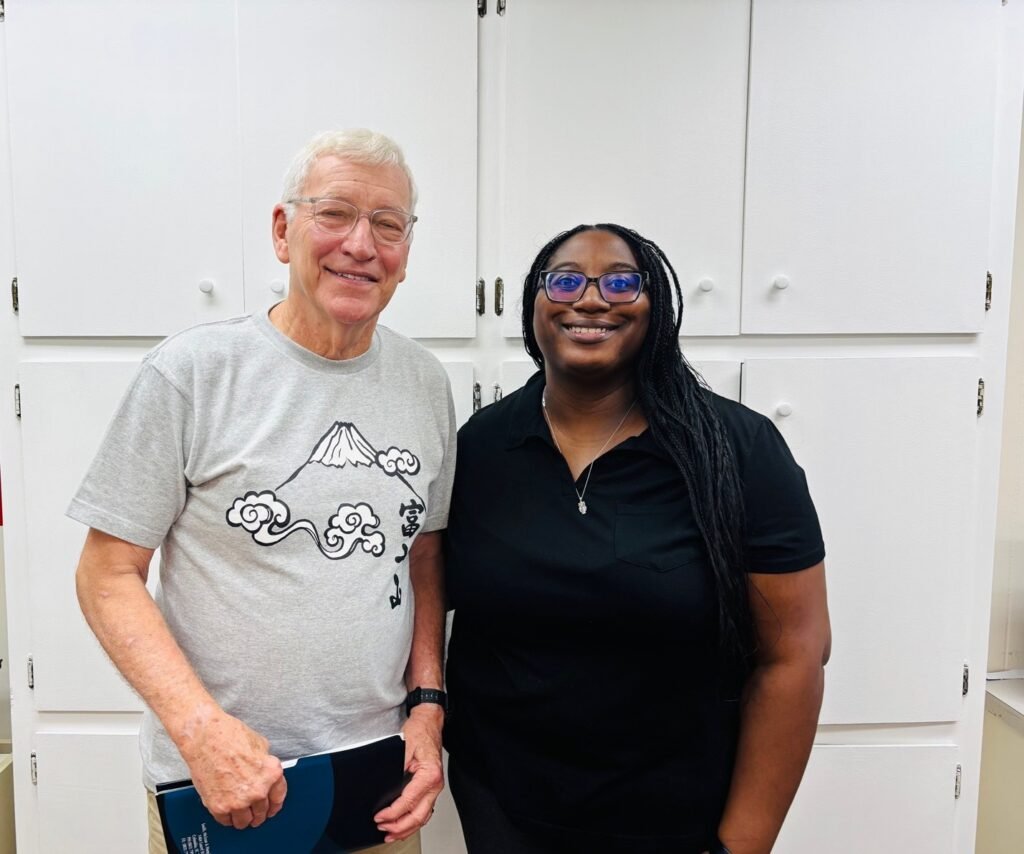 Dr. Anesa Stackhouse with Dr. Donald Hogan in the office